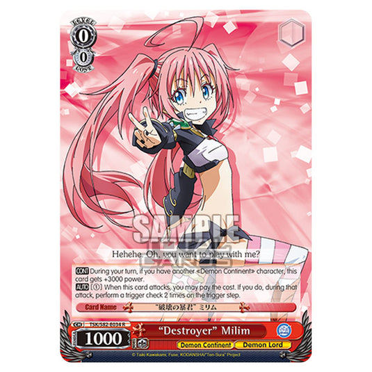 Weiss Schwarz - That Time I Got Reincarnated as a Slime Vol.2 - "Destroyer" Milim (R) TSK/S82-E034