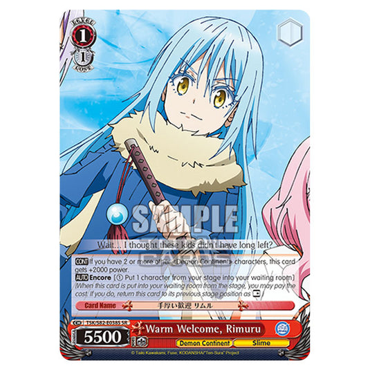 Weiss Schwarz - That Time I Got Reincarnated as a Slime Vol.2 - Warm Welcome, Rimuru (SR) TSK/S82-E038S