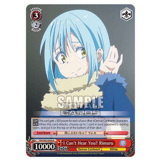 Weiss Schwarz - That Time I Got Reincarnated as a Slime Vol.2 - I Can't Hear You? Rimuru (R) TSK/S82-E040