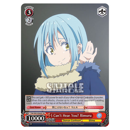 Weiss Schwarz - That Time I Got Reincarnated as a Slime Vol.2 - I Can't Hear You? Rimuru (SR) TSK/S82-E040S