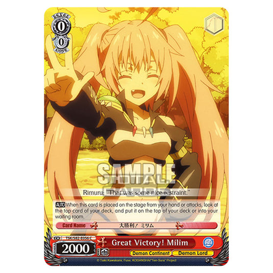 Weiss Schwarz - That Time I Got Reincarnated as a Slime Vol.2 - Great Victory! Milim (C) TSK/S82-E056