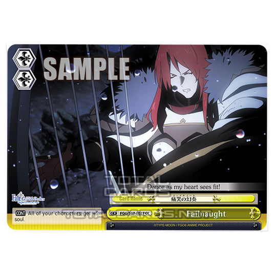 Weiss Schwarz - Fate/Grand Order THE MOVIE - Divine Realm of the Round Table Camelot  - Failnaught (CC) FGO/S87-E027