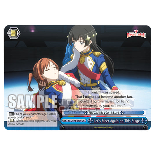 Weiss Schwarz - Revue Starlight The Movie - Let's Meet Again on This Stage (CC) RSL/S98-E100