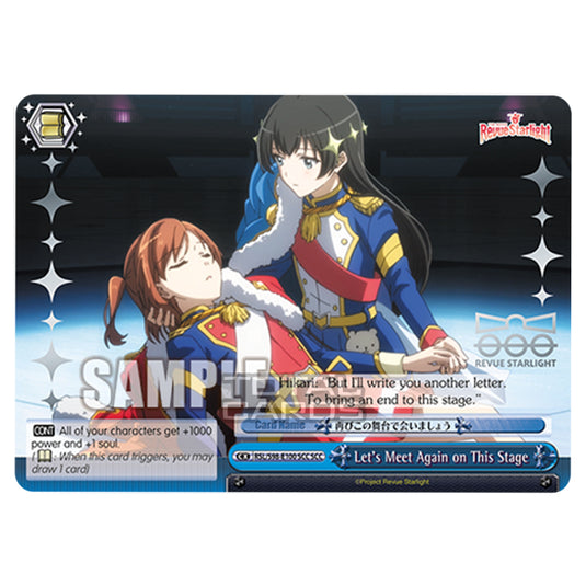 Weiss Schwarz - Revue Starlight The Movie - Let's Meet Again on This Stage (SCC) RSL/S98-E100SCC