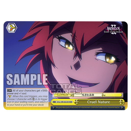 Weiss Schwarz - Nazarick: Tomb of the Undead Vol.2 - Cruel Nature (RRR) OVL/S99-E023R