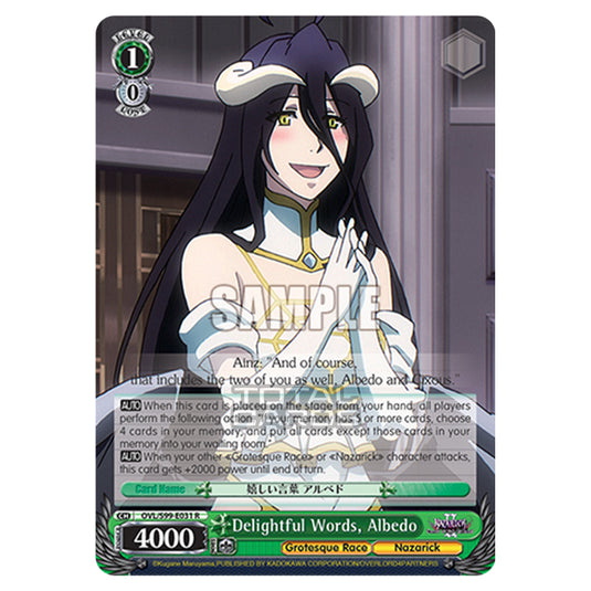 Weiss Schwarz - Nazarick: Tomb of the Undead Vol.2 - Delightful Words, Albedo (R) OVL/S99-E031