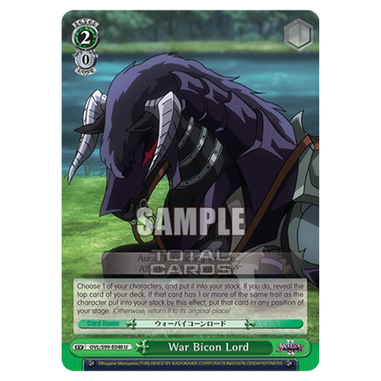 Weiss Schwarz - Nazarick: Tomb of the Undead Vol.2 - War Bicon Lord (U) OVL/S99-E048