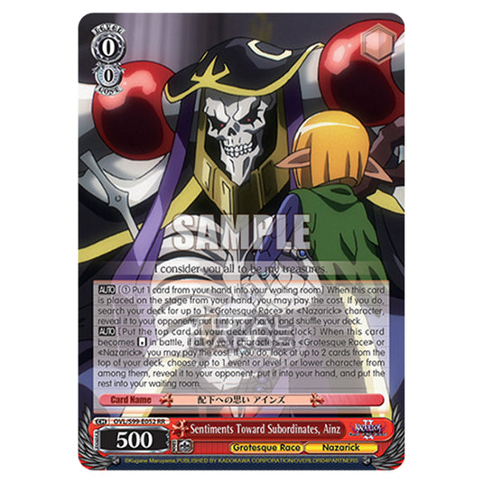 Weiss Schwarz - Nazarick: Tomb of the Undead Vol.2 - Sentiments Toward Subordinates, Ainz (RR) OVL/S99-E052