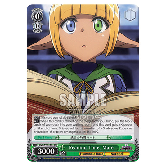 Weiss Schwarz - Nazarick: Tomb of the Undead Vol.2 - Reading Time, Mare (PR) OVL/S99-E103