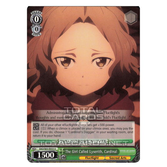 Weiss Schwarz - Sword Art Online Alicization - The Girl Called Lyserith, Cardinal (Uncommon) SAO/S65-E033