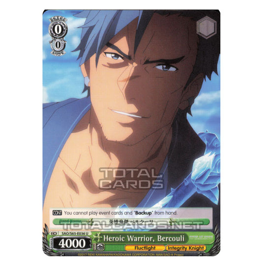 Weiss Schwarz - Sword Art Online Alicization - Heroic Warrior, Bercouli (Uncommon) SAO/S65-E036