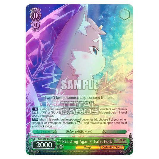 Weiss Schwarz - Re:ZERO - Starting Life in Another World - The Frozen Bond - Resisting Against Fate, Puck (RR) RZ/SE35-E02 (Foil)