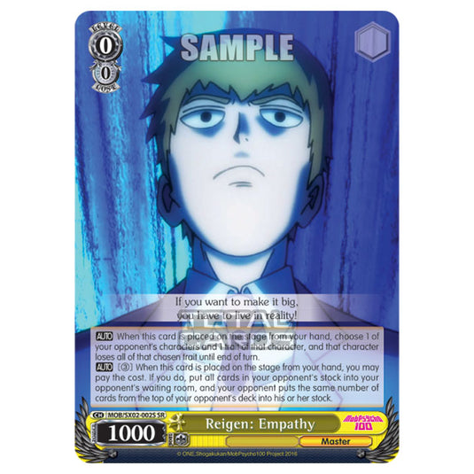 Weiss Schwarz - Mob Psycho 100 - Reigen: Empathy (Super Rare) MOB/SX02-002S