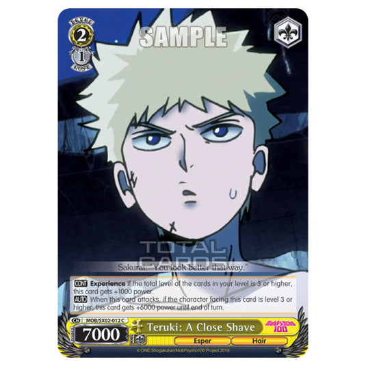 Weiss Schwarz - Mob Psycho 100 - Teruki: A Close Shave (Common) MOB/SX02-012
