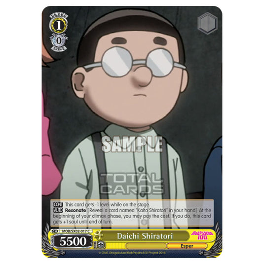 Weiss Schwarz - Mob Psycho 100 - Daichi Shiratori (Common) MOB/SX02-017