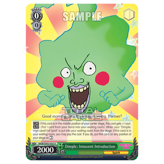 Weiss Schwarz - Mob Psycho 100 - Dimple: Innocent Introduction (Uncommon) MOB/SX02-032