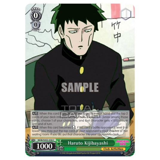 Weiss Schwarz - Mob Psycho 100 - Haruto Kijibayashi (Common) MOB/SX02-038