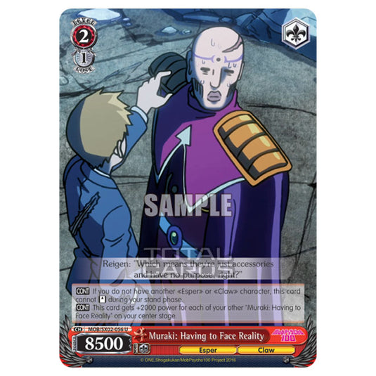 Weiss Schwarz - Mob Psycho 100 - Muraki: Having to Face Reality (Uncommon) MOB/SX02-056