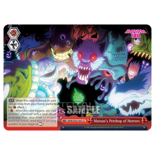 Weiss Schwarz - Mob Psycho 100 - Matsuo's Petshop of Horrors (Climax Common) MOB/SX02-067