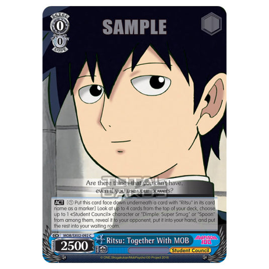 Weiss Schwarz - Mob Psycho 100 - Ritsu: Together With MOB (Common) MOB/SX02-092