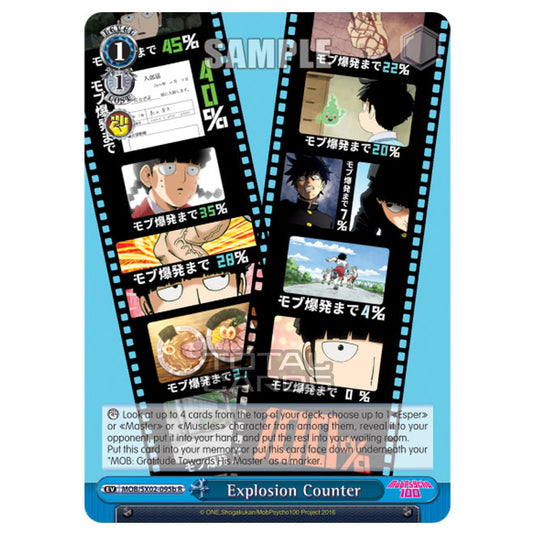 Weiss Schwarz - Mob Psycho 100 - Explosion Counter (Rare) MOB/SX02-095b