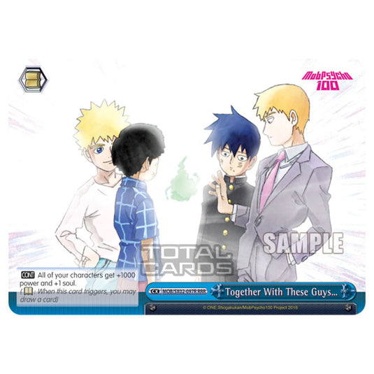 Weiss Schwarz - Mob Psycho 100 - Together With These Guys… (Triple Rare) MOB/SX02-097R