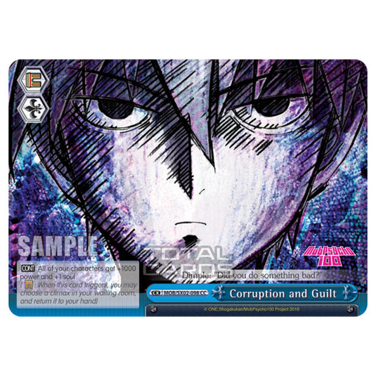Weiss Schwarz - Mob Psycho 100 - Corruption and Guilt (Climax Common) MOB/SX02-098