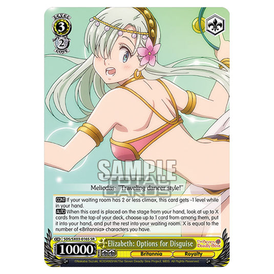 Weiss Schwarz - The Seven Deadly Sins - Elizabeth: Options for Disguise (SR) SDS/SX03-016S