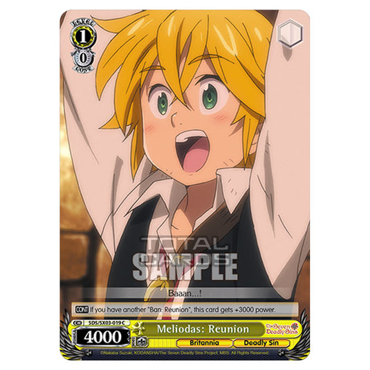 Weiss Schwarz - The Seven Deadly Sins - Meliodas: Reunion (C) SDS/SX03-019