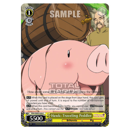 Weiss Schwarz - The Seven Deadly Sins - Hawk: Traveling Peddler (C) SDS/SX03-020