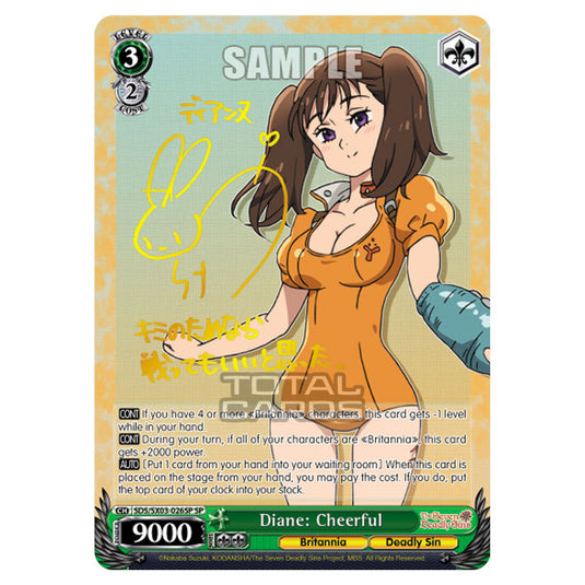 Weiss Schwarz - The Seven Deadly Sins - Diane: Cheerful (SP) SDS/SX03-026SP