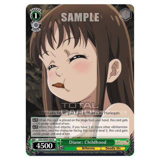 Weiss Schwarz - The Seven Deadly Sins - Diane: Childhood (R) SDS/SX03-030