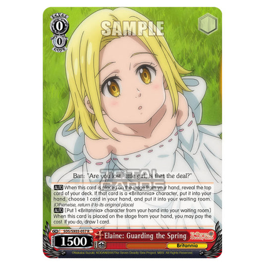 Weiss Schwarz - The Seven Deadly Sins - Elaine: Guarding the Spring (R) SDS/SX03-057