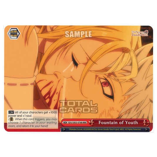 Weiss Schwarz - The Seven Deadly Sins - Fountain of Youth (RRR) SDS/SX03-076R