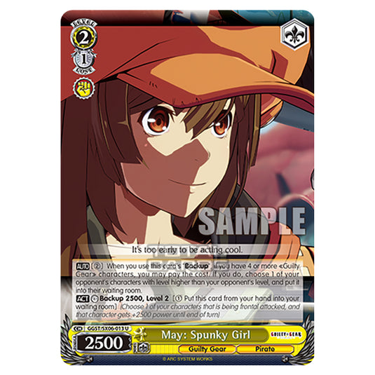 Weiss Schwarz - Guilty Gear Strive - May: Spunky Girl (U) GGST/SX06-013