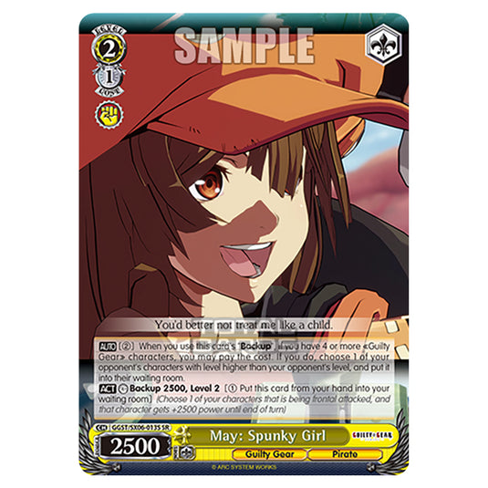 Weiss Schwarz - Guilty Gear Strive - May: Spunky Girl (SR) GGST/SX06-013S