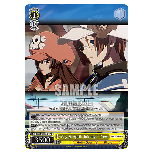 Weiss Schwarz - Guilty Gear Strive - May & April: Johnny's Crew (C) GGST/SX06-017