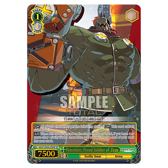 Weiss Schwarz - Guilty Gear Strive - Potemkin: Proud Soldier of Zepp (SP) GGST/SX06-029SP