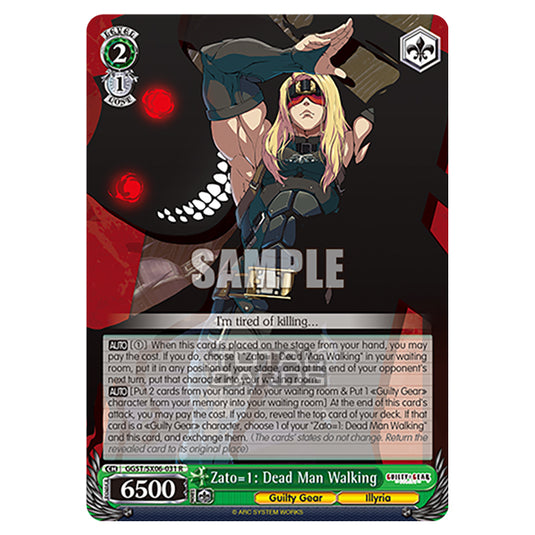 Weiss Schwarz - Guilty Gear Strive - Zato=1: Dead Man Walking (R) GGST/SX06-031