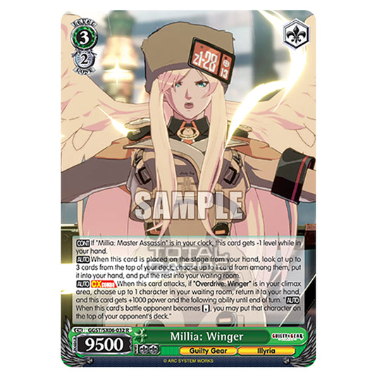 Weiss Schwarz - Guilty Gear Strive - Millia: Winger (R) GGST/SX06-032