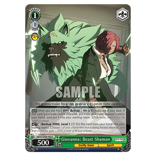 Weiss Schwarz - Guilty Gear Strive - Giovanna: Beast Shaman (C) GGST/SX06-042