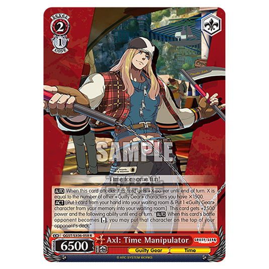 Weiss Schwarz - Guilty Gear Strive - Axl: Time Manipulator (R) GGST/SX06-058