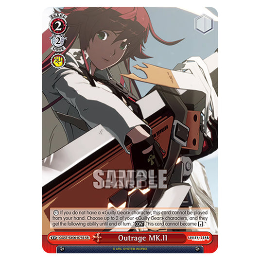 Weiss Schwarz - Guilty Gear Strive - Outrage MK.II (SR) GGST/SX06-075S