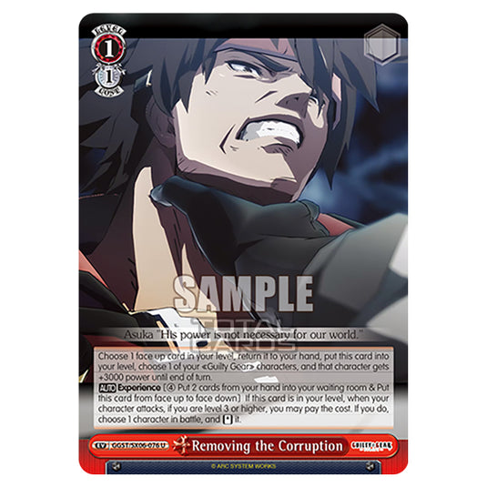 Weiss Schwarz - Guilty Gear Strive - Removing the Corruption (U) GGST/SX06-076