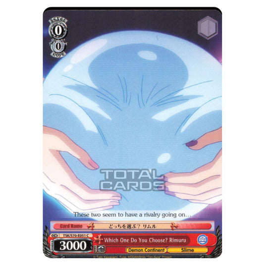 Weiss Schwarz - That Time I Got Reincarnated as a Slime - Which One Do You Choose? Rimuru (Common) TSK/S70-E051