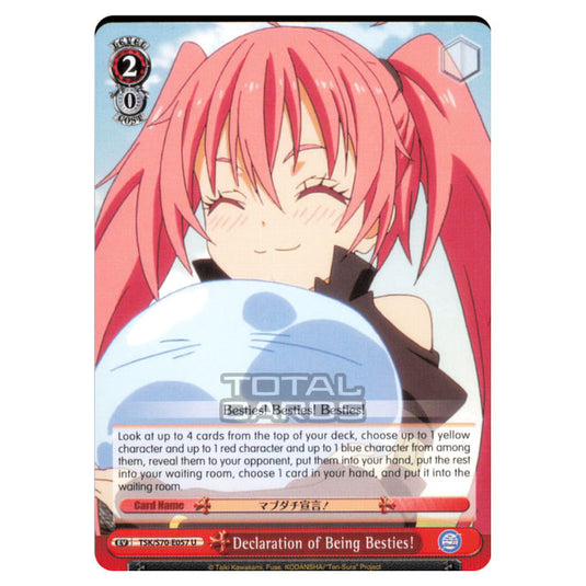 Weiss Schwarz - That Time I Got Reincarnated as a Slime - Declaration of Being Besties! (Uncommon) TSK/S70-E057