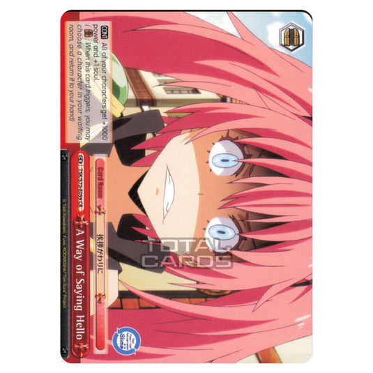 Weiss Schwarz - That Time I Got Reincarnated as a Slime - A Way of Saying Hello (Climax Rare) TSK/S70-E059