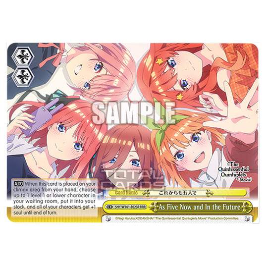 Weiss Schwarz - The Quintessential Quintuplets Movie - As Five Now and In the Future (RRR) 5HY/W101-E023R