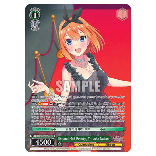 Weiss Schwarz - The Quintessential Quintuplets Movie - Unparalleled Beauty, Yotsuba Nakano (OFR) 5HY/W101-E024OFR