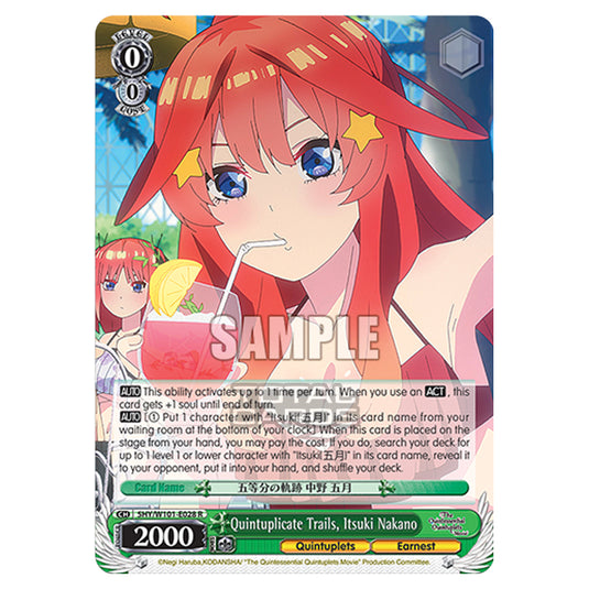 Weiss Schwarz - The Quintessential Quintuplets Movie - Quintuplicate Trails, Itsuki Nakano (R) 5HY/W101-E028